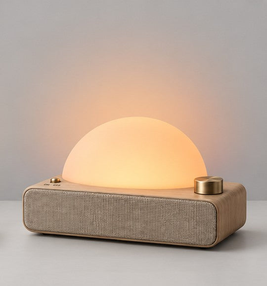 Aube en lumière orange douce pour l'endormissement